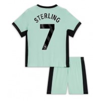 Maglie da calcio Chelsea Raheem Sterling #7 Terza Maglia Bambino 2023-24 Manica Corta (+ Pantaloni corti)